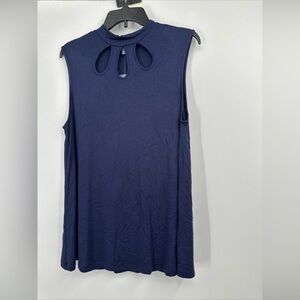 ModCloth Chic Peek Keyhole Tunic Size XL In navy Blue NWT
